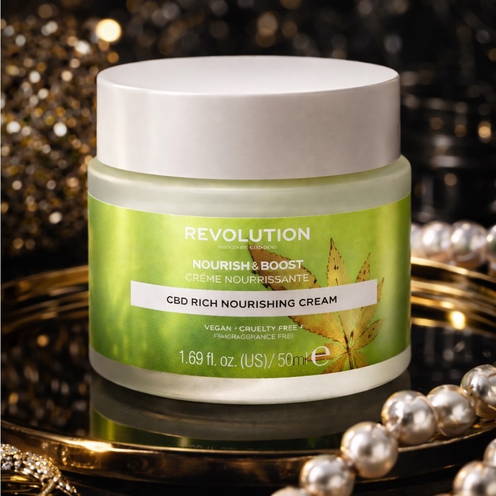 Revolution Skincare Nourish Boost CBD Rich Nourishing Cream 50ml 1.69oz Vegan